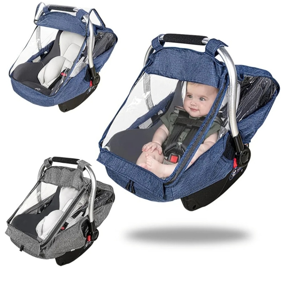 GRAY Universal 100% Waterproof Baby Car Seat and Stroller Cover